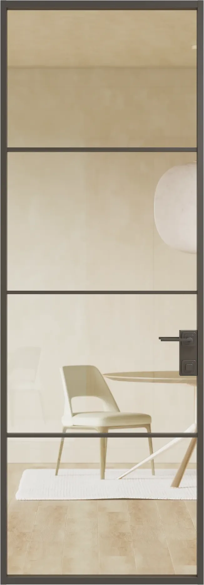 Алюминиевая дверь MINOLI 7 — SK Чёрный